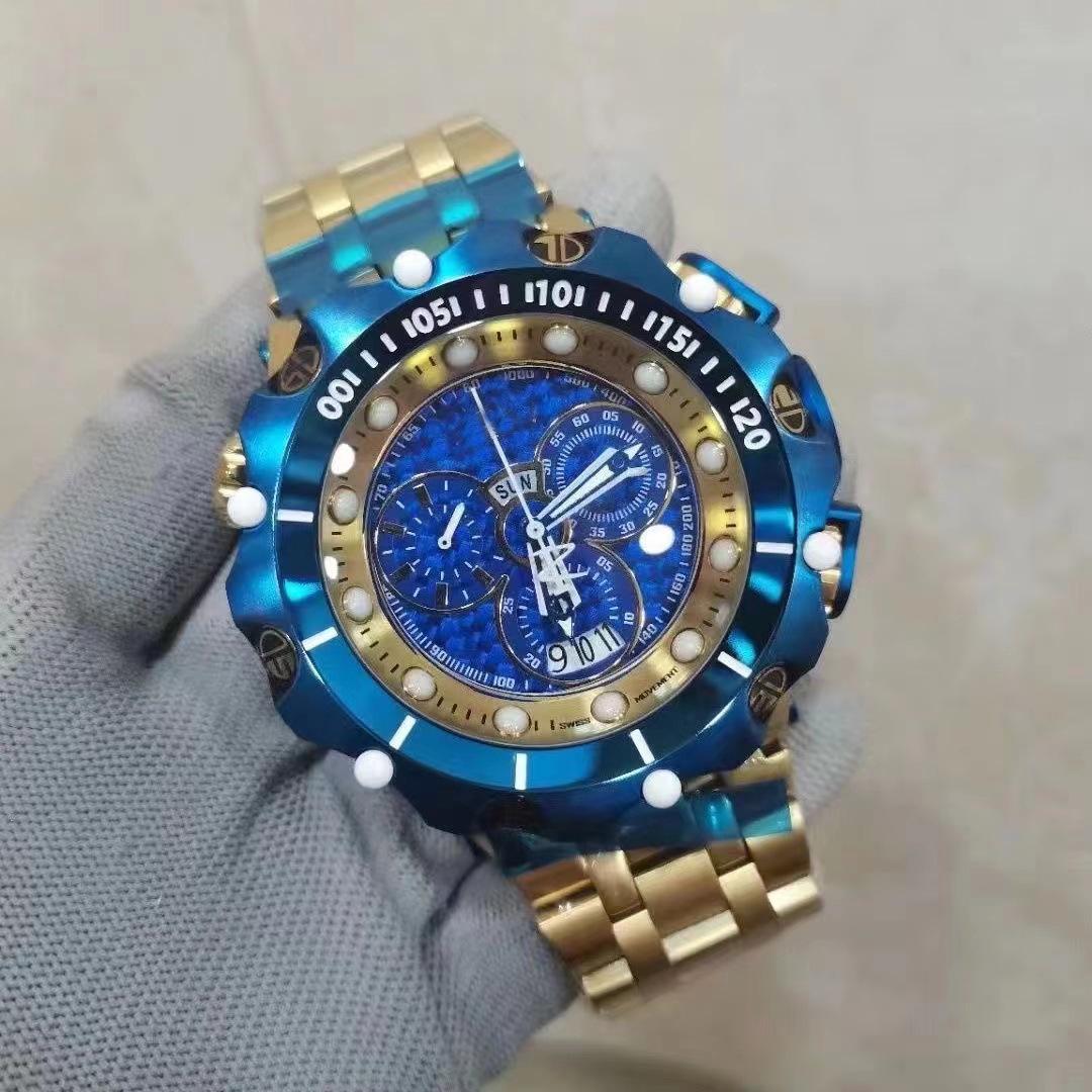 

Модний чоловічий кварцовий годинник Invicta з великим циферблатом і дизайном англійського Будди, багатофункціональний і немеханічний.