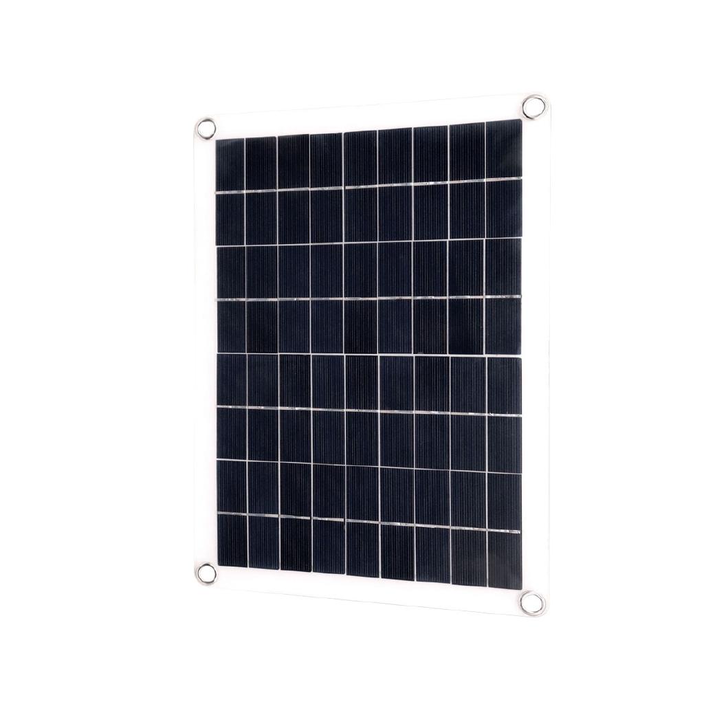 Dual USB Solar Panel with LED Lamp 18V & 10A USB Solar Regulator Charger Controller for Car Outdoor Camping Light