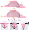 Sissy Silicone Chastity Lock Realistic Vulva Penis Restraint Anti-ejaculation Male Chastity Toy Adult Sex Products Wholesale
