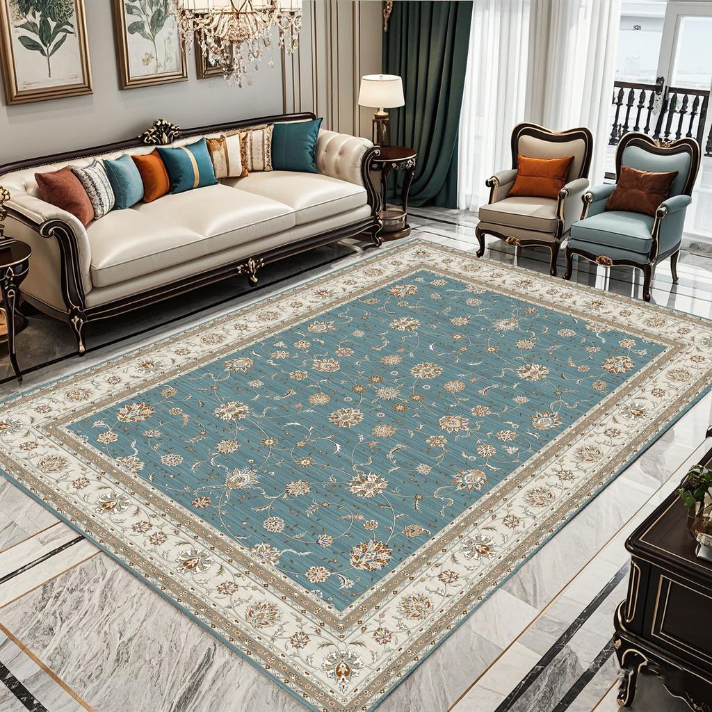 Bohemian Rug - Stain-Resistant & Non-Slip Living Room Sofa & Recliner Mat Bedside Rug for Bedroom Home Decor