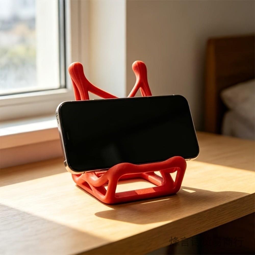 Hands-free Viewing Skeleton Bone Phone Stand Hollow Streamlined Card Books Stand Home Decor