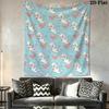 Casper Wall Tapestry Aesthetic Wall Hanging Printed Fabric Blanket Decorative Tapestries for Bedroom Living Room Home Decor