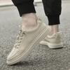 Men's shoes 2025 summer new men's leather surface waterproof casual shoes soft sole retro fashion non-slip wear-resistant board shoes tide