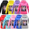 Kids Girls Anime Cartoon K-POP Rumi Zoey Mira Printed Casual Long Sleeves Sweatshirt Hoodies