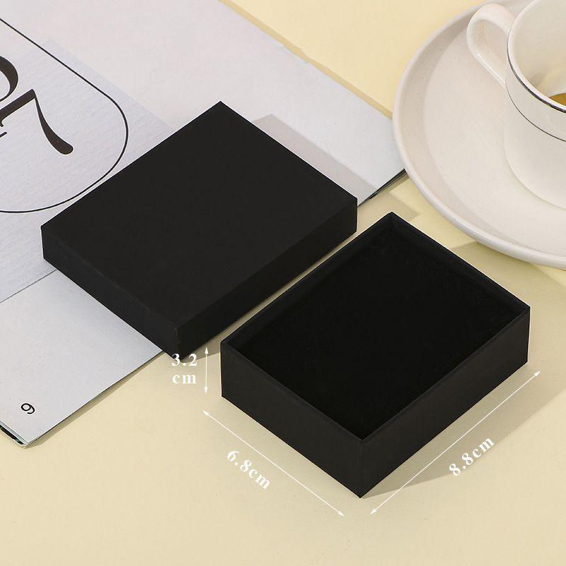 Stylish Cardboard Jewelry Box For Ring And Necklace Sleek Storage Packing Organizer