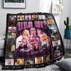 1pz Coperta in Flanella con Stampa Taylor, Alta qualità per Tutte le Stagioni, Decorazione per la Casa, Calore e Comfort, Perfetta per Regali di Natale