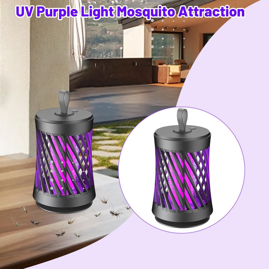 Zapper Indoor, Electric Indoor Zapper Outdoor, 2 In 1 Mosquito Zapper, Powerful Fly Zapper With Purple Lights For Home, Garden, Patio