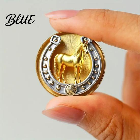 Detachable Brooch Necklace Pin Retro Horseshoe Design Scratch Resistant