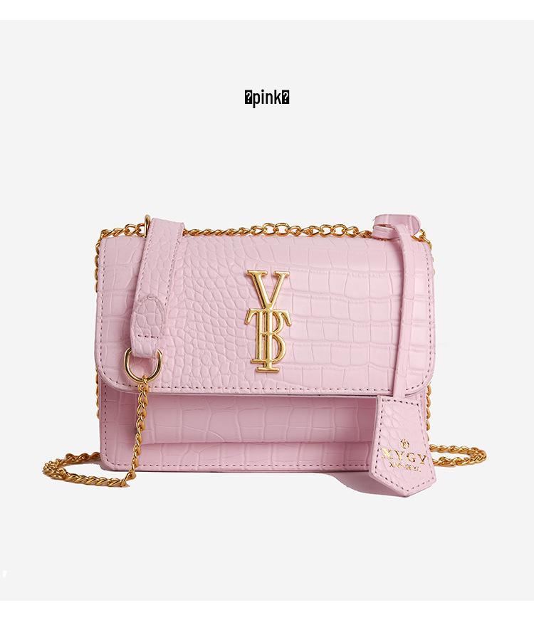 Elegante 2025 Herbst/Winter Krokodilmuster Kettentasche - Retro Europäischer & Amerikanischer Stil, Vielseitiges Schulter- & Umhänge-Design für Damen