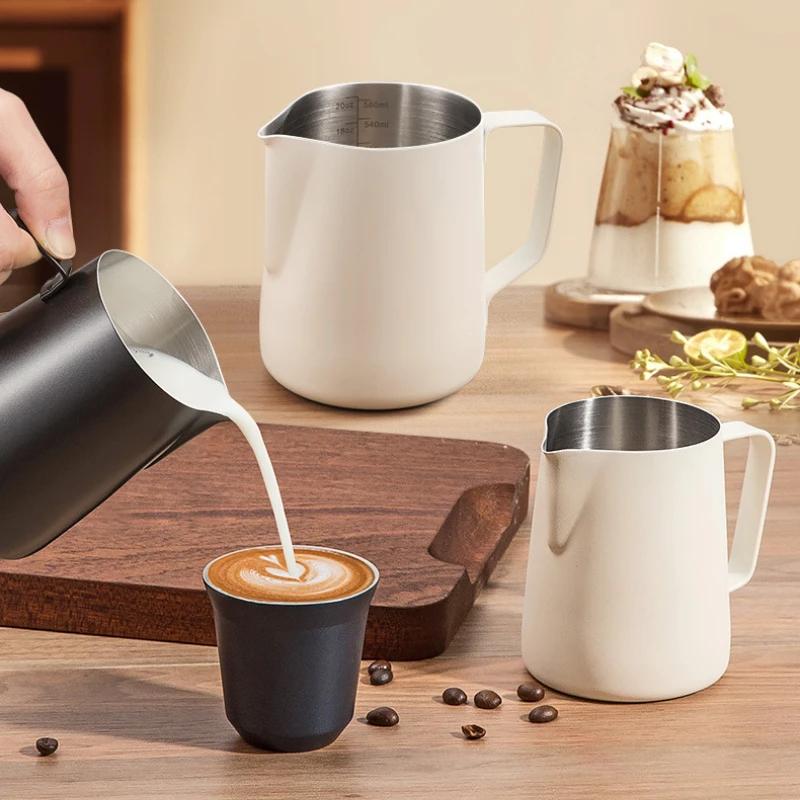 Milk Frothing Pitcher Latte Milk Frother Jug Barista spresso Fine Steel Jars Coffee Shop Accessories Durable Durable