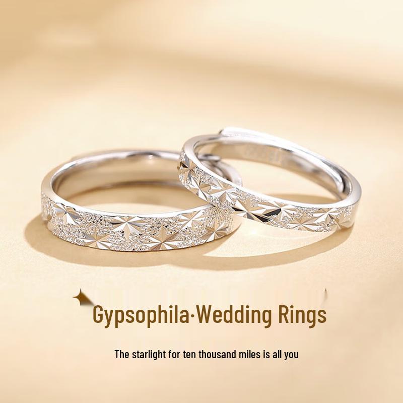 ALLOVE Sterling Silver Couple Rings