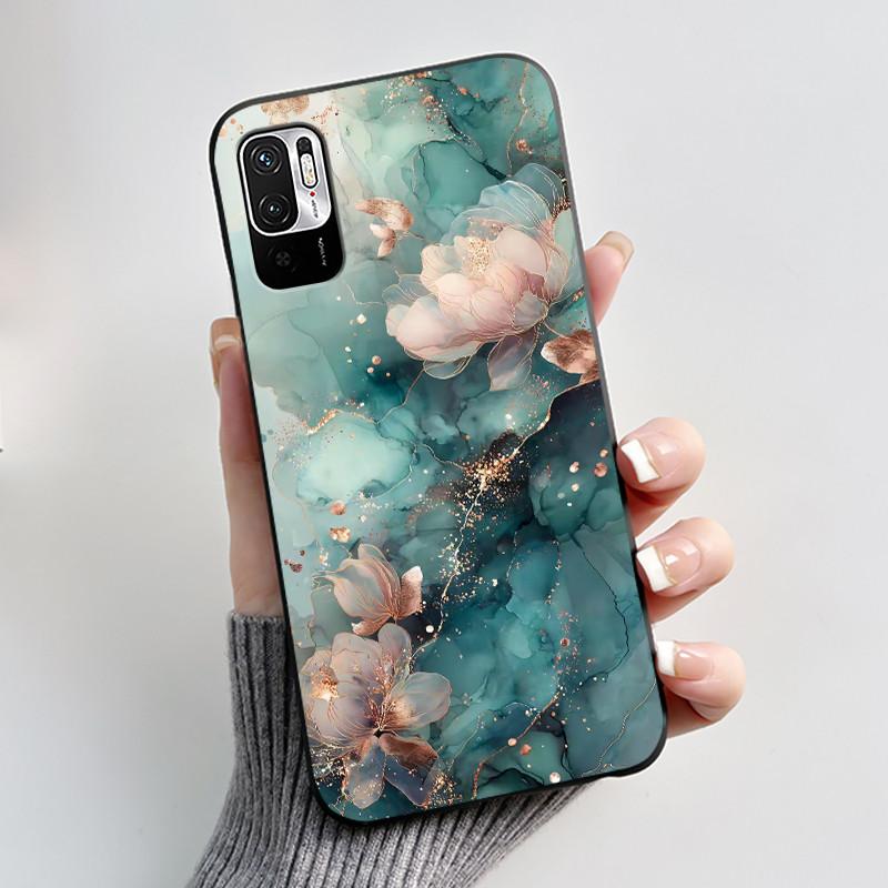Casing For Redmi Note 10 JE 10T JE Phone Case Luxury Dragon Cute Cool Boys Girls Shockproof Black Matte Soft Silicone Back Cover
