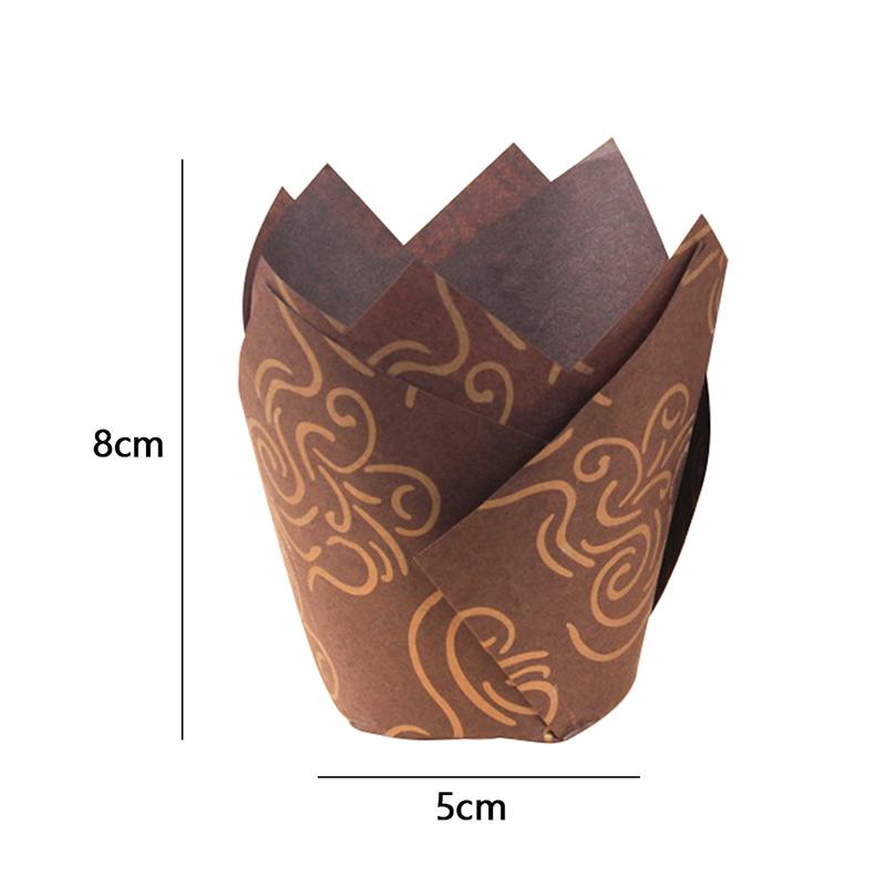 Tulip Baking Cups Muffin Cups Cupcake Liners Muffin Cases Muffin Liners Baking Cases Baking Paper for Coffee Shop