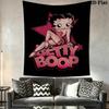 betty boop Wall Tapestry Aesthetic Wall Hanging Printed Fabric Blanket Decorative Tapestries for Bedroom Living Room Home Decor