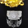Luxurious Non-Fading Unisex Diamond Wedding Band Set