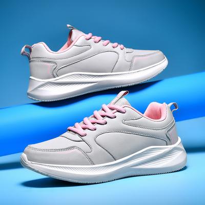 Neue wasserdichte Lederschuhe mit weicher Unterseite, lässige Sneaker für Damen, sportlich, leicht, bequem, Laufschuhe