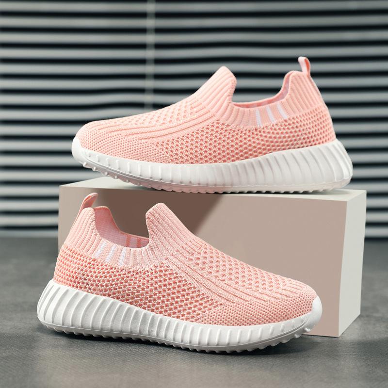 Fujian 2025 boys' sports shoes 2025 summer new middle-aged and older children's mesh breathable mesh shoes, children's one-pedal break