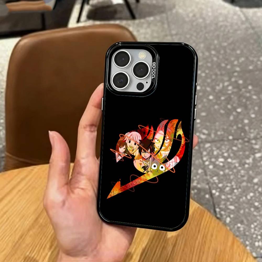F-Fairy Tail Guild   Phone Case For iPhone17,16,15,14,13,12,11 Plus,Pro Max Colored Silver Plated Inside Cover