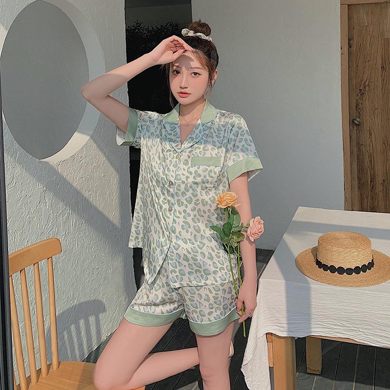 Premium Summer Small Fresh Short-Sleeved Shorts Sweet And Cute Loungewear Student Dormitory Suit Can Be Worn Outside