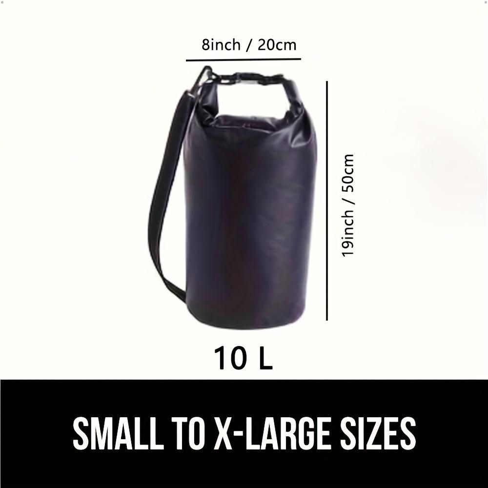 

Сверхпрочный 100% водонепроницаемый сухой мешок, устойчивые к разрывам и проколам мешки для каякинга, катания на лодках, пеших походов, кемпинга, плавания, водных видов спорта 10 L чёрный