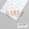 Lovely Simple Bronzing Line Bowknot 3D Self Adhesive Nail Art Decorations Stickers Ribbon Charming Cute Manicure Decals