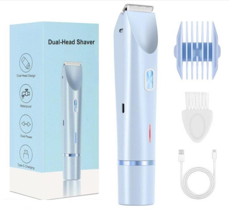 Elektrisk barberhøvel kvinne barbermaskin Smertefri kvinner bart Epilator Ben Bikini Kroppshårtrimmer for kvinner Ansiktsepilator Hårfjerner