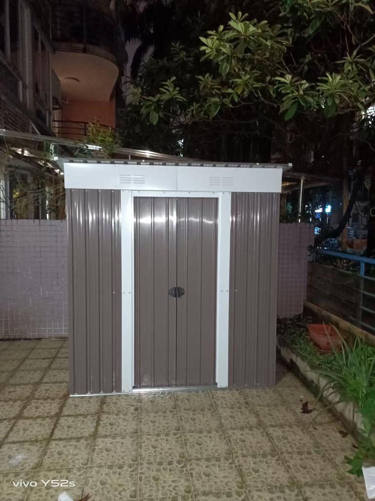 Rainproof Steel Storage Shed with Lock for Garden Tools and Sundries