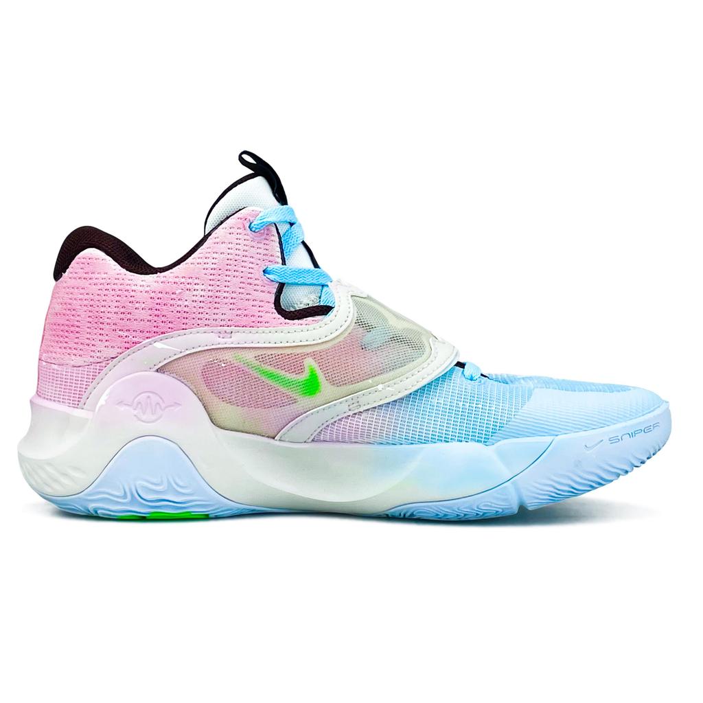 Nike KD Trey 5 X Abrasion Resistant Abrasion Resistant Mid top Basketball Shoes Men's Blue Pink DJ7554-014(Team1324-)