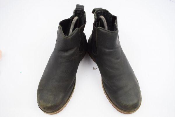 Ghete UGG din piele cu elastic lateral Negru /24.0cm/(FOLOSIT)