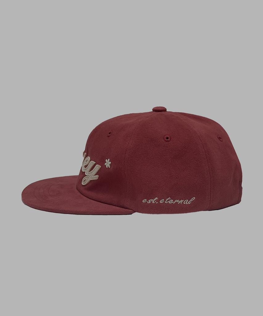 Hyui Applique Cap [Burgundy]