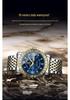 Men's Genuine Diamond-Inlaid Mechanical Watch – Trendy, Waterproof, Double Calendar, Luminous Quartz.