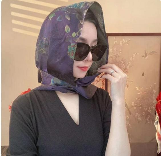 Damen Kapuzenschal aus Seide: Frühlings-/Sommer-Sonnenschutz-Schal, Multifunktionales und vielseitiges Stirnband-Hut