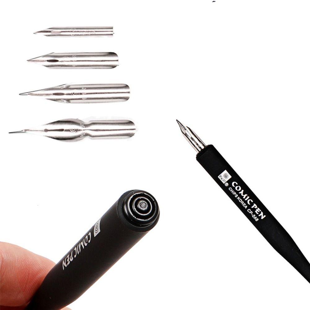 Signature Manga Calligraphy Dip Pen+4 Nibs Sketching Comic Dip Pen  Business