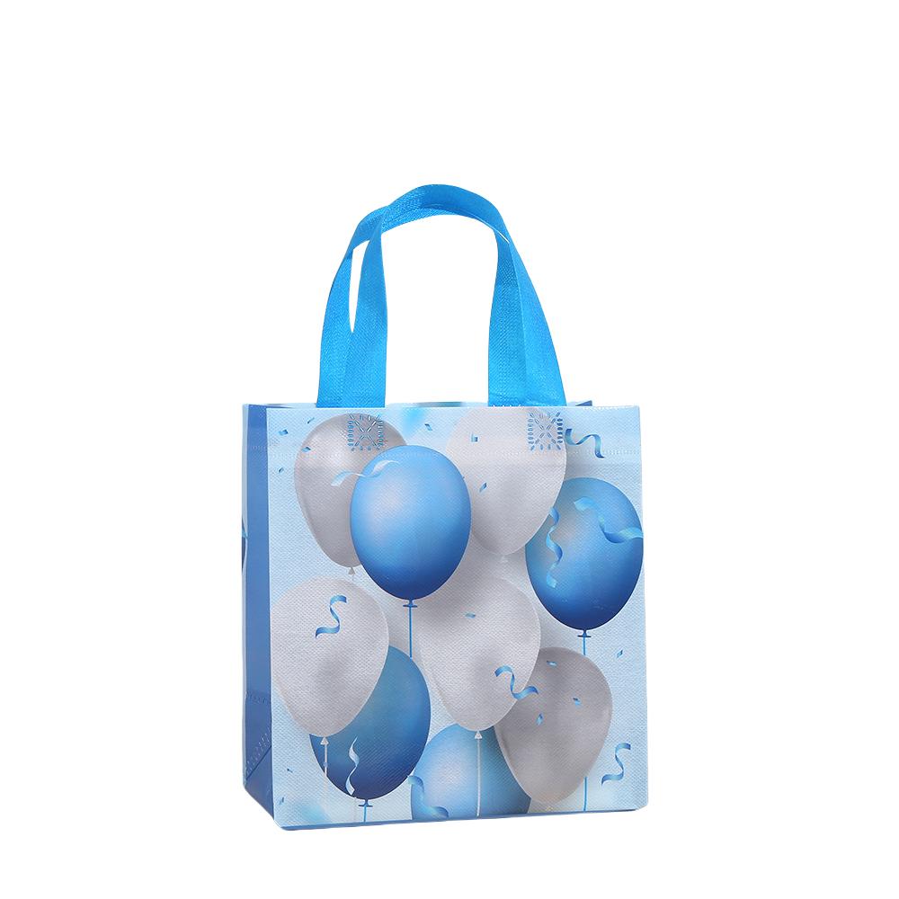 StoBag, Balloon Design Themed Non-Woven Gift Bags with Handles, For Birthday Party and Wedding Supplies, Reusable Packaging
