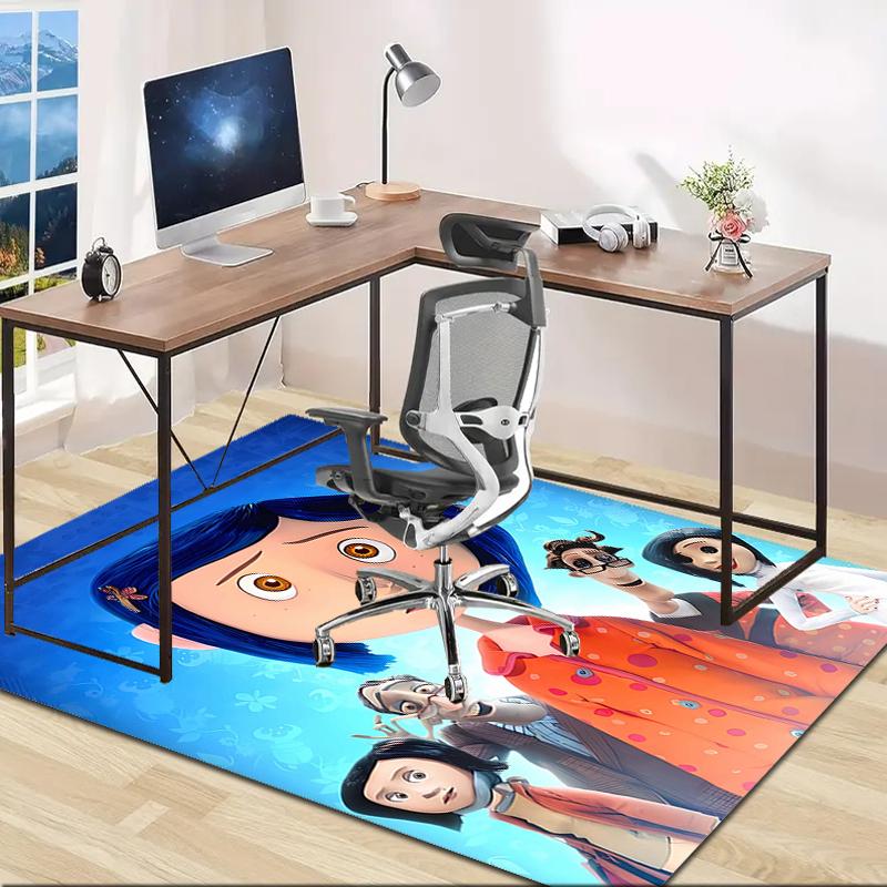 1pc C-Coraline (3) Design Area Rug - Non-Slip, Soft & Cozy Floor Mat for Living Room, Bedroom, Office - Indoor/Outdoor Decorative Carpet