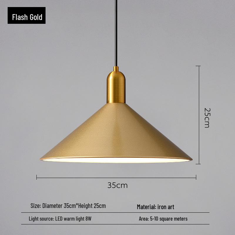 Nordic Minimalist Pendant Light: Modern Industrial Art Style for Living Room