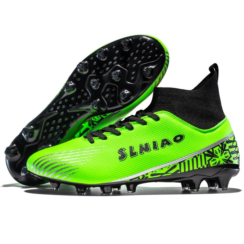 Football Shoes   Men's Large-scale Football Shoes Long Nail Anti-slip and Wear-resistant TPR Artificial Corthop Outdoor Children's Football Shoes
