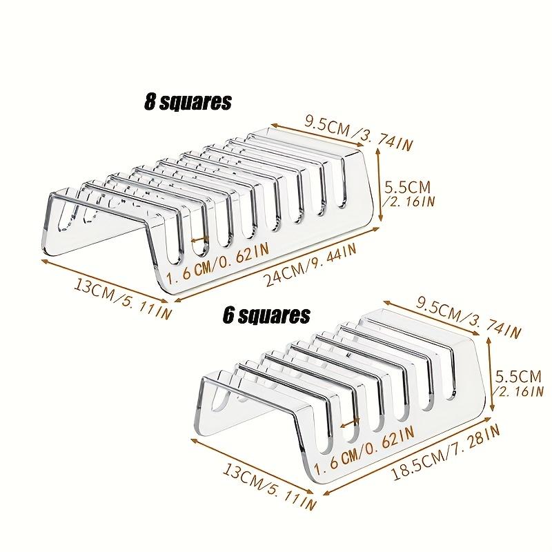 6/8 Compartimentos para Tableta Multi-dispositivo, Caja de Almacenamiento Electrónica, Soporte de Carga para Teléfono de Escritorio, Soporte, Acrílico, Fácil de Organizar