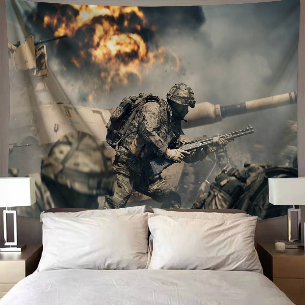 Nová FPS Hra Battlefield 6 Cool Tapiserie Pozadí Závěsná Látka Ložnice Tapiserie Dekorace Místnosti Estetická Tapiserie Závěs na Zeď
