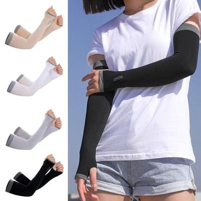 1Pair UV Sun Protection Arm Sleeves UPF 50 Cooling Arm Sleeves To Cover Arms For Outdoor Sports