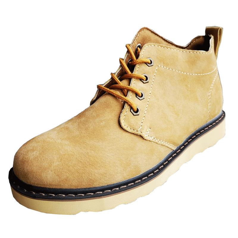 Leather Martin Shoes Women'S British Men'S Short Boots Casual Martin Boots Retro Tooling Boots Tide Low Top Men'S Shoes