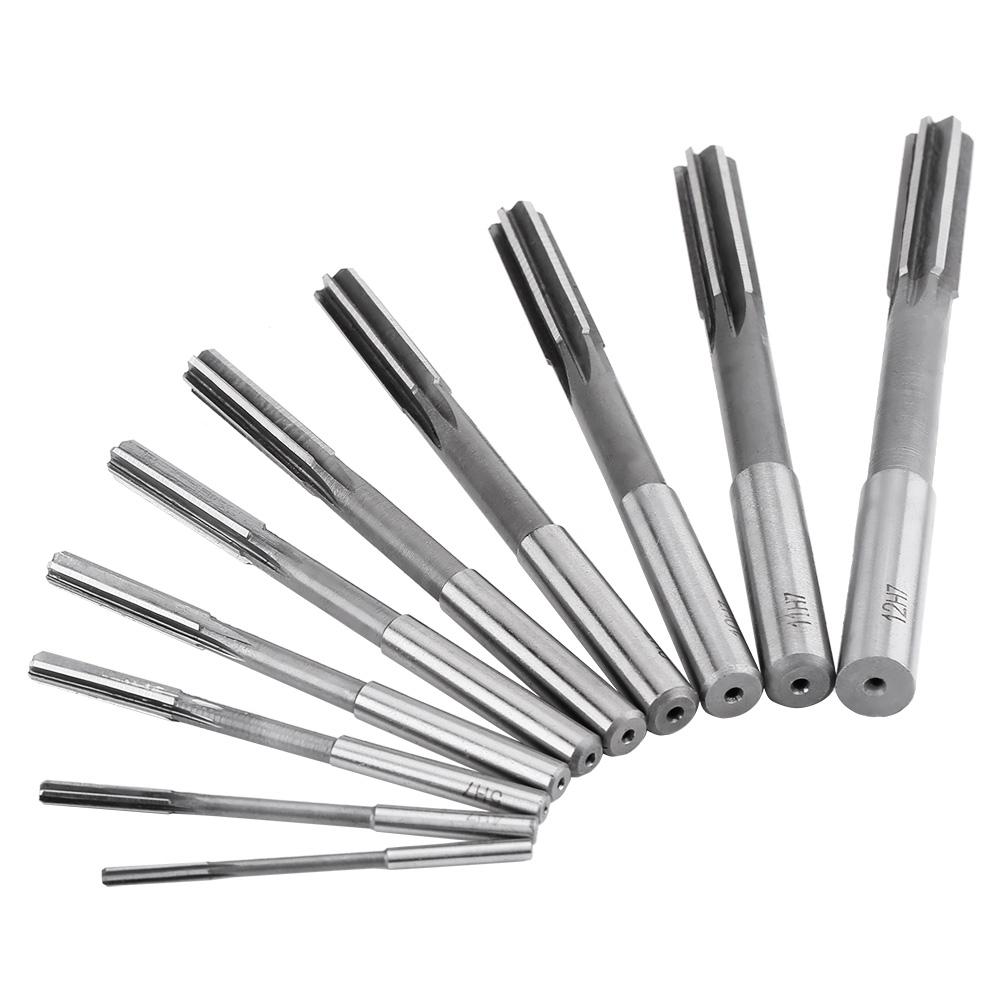 

10pcs HSS H7 Straight Flute Reamer Machine Cutter 3 4 5 6 7 8 9 10 11 12mm
