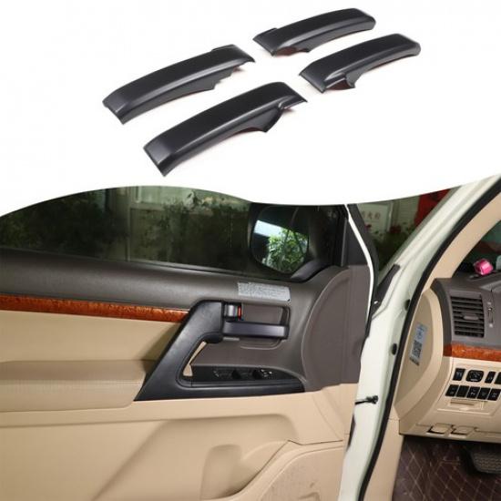 Matte Black Inner Door Grab Handle Cover Trim For Land Cruiser LC200 J200 08-22