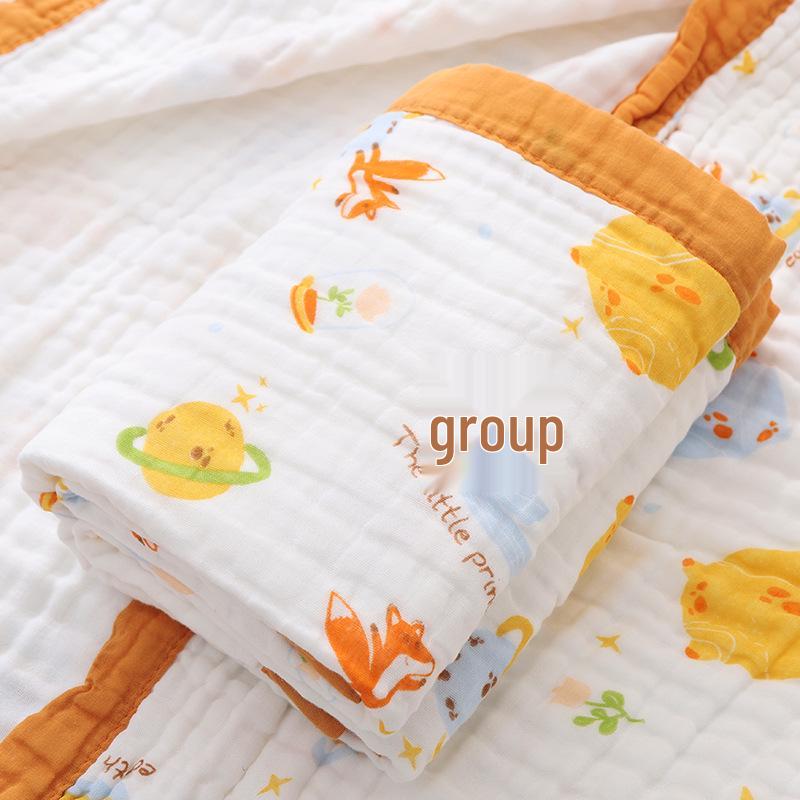 Soft Cartoon Baby Bath Towel: Pure Cotton, Skin-Friendly, All-Season, Universal Fit