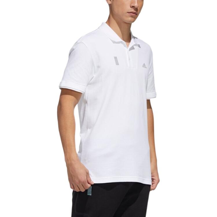 adidas Polo Shirts Men's White Polo Collar Moderate Other GL0387