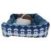 LOGOS Indy Pet Bed | Indy Print Pet Supplies, Bedding, Dog Supplies, Cat Supplies, Bed, Cushion (Navy, Large)