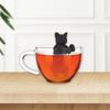 Silicone Cat Tea Infuser Hassle-Free Brewing Dishwasher Safe Cute Portable Loose Leaf Tea Strainer Teapot Kitchen Accessories