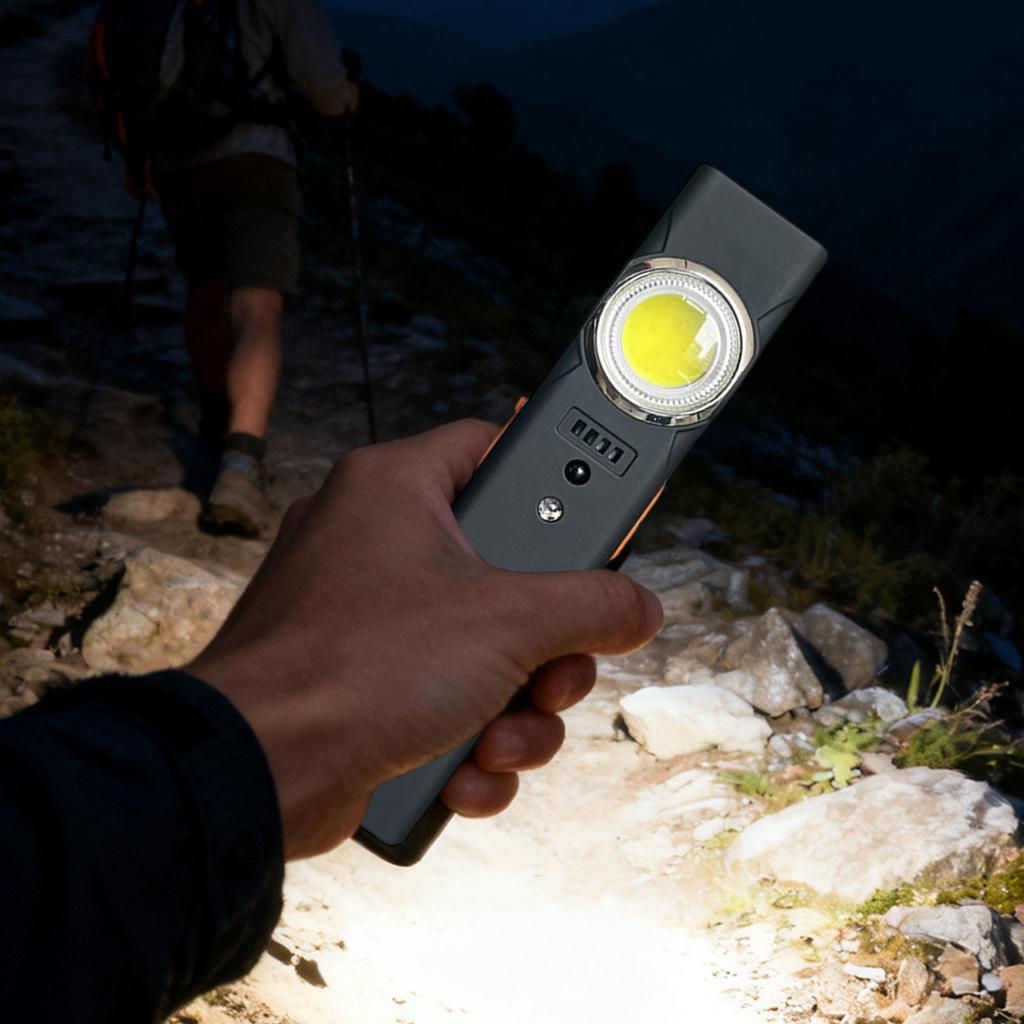 Work Flashlight Motion Sensor Survival Equipment Type-C Rechargeable Flashlight For Nighttime Home Repair Camping Hiking Fishing