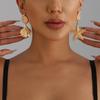 INS summer beach leisure style starfish sea shell stud earrings light luxury asymmetrical earrings