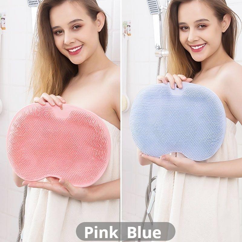 

Коврик для массажа ног в ванной, Массажер для спины в ванной, Щетка для массажа ног, Настенный массажер для спины в ванной 25*30cm（1PCS） синий